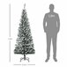 Árvore de Natal PVC e Aço HOMCOM, casa - natal Verde