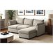 Chaise longue reversível com cama SYCO II Bege