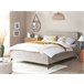 Beliani Cama com estrado Poliéster VALOGNES 172x220 Cinza Claro