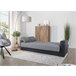 Sofá cama PRIMA  3 lugares preto cinza Preto / Cinza