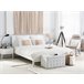 Beliani Cama com estrado Pinho OLIVET 189x208 Branco