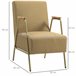Poltrona Individual poliéster, espuma, aço, painel multicamadas Castanho