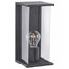 Beliani Iluminação de parede para exterior WAKAL Preto