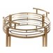 Beliani Carrito de cocina FARLEY Dourado