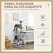 Arranhador para Gatos Aglomerado, Pelúcia e Corda de Sisal PawHut Cinza