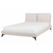Beliani Cama com estrado Chenille MELLE 175x240 Bege