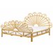 Beliani Cama com estrado Rattan/vime FLORENTINE 187x207 Castanho
