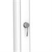 Starmatrix RIOXXL Chuveiro de polietileno curvo aquecido a energia solar Altura 226 cm, Branco Branco