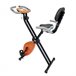 Bicicleta Ultrasport para Treino em Casa - Compacta e Eficaz Preto/ Laranja