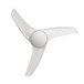 Ventoinha de teto GLADES com pás LED motor DC Branco