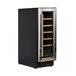 Cave de Vinho 20 garrafas Vinobox 20 Design I SLIM Livre ou Encastre Monotemperatura Preto / Cinza