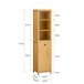 Armário alto de casa de banho Armário alto BZR95 SoBuy PT 35 Branco