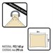 Toldo de vela de sombra rectangular Aktive Garden cor creme Creme