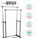 WELL HOME - Cabide de burro, cabide duplo Preto