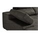 Mega Sofá Cama Chaise Longue Canto Itália 345cm Cimento