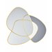 Beliani Espelho TAILLY 99x2 Dourado