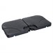 Base para Chapéu de Sol de 4 Peças HDPE Outsunny 50x50 Preto