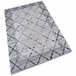 100 x 150cm carpete de poliéster estampado 150x100 Cinza Azul