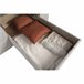 Chaise longue reversível com 3 lugares e cama GUSTO cinzento Cinza
