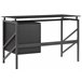 Beliani Secretária MORITON 117x57 Preto