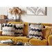 Beliani Almofada decorativa HYDRANGEA Bege
