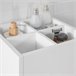 Armário de casa de banho auxiliar com 3 gavetas BZR29-W SoBuy Branco