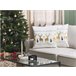 Beliani Almofada decorativa DONNER Branco/ Bege