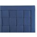 Beliani Cama com estrado Veludo LIMOUX 147x213 Azul Marino
