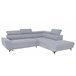 Sofá de canto com cama WESLEY Cinza