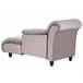 Beliani Chaise longue Poliéster LORMONT Cinza Escuro