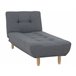Beliani Chaise longue Poliéster ALSTEN Cinza Escuro