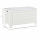 Baú de Armazenamento MDF HOMCOM, casa - móveis de armazenamento 81 Branco