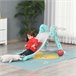 Escorrega Infantil HDPE, PP HOMCOM Cinza Azul