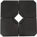 Base Chapéu de Sol HDPE Outsunny 100x100 Preto