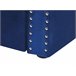 Beliani Cama com estrado Veludo GASSIN 100x231 Azul Marino