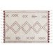 Beliani Pelos curtos KENITRA 140x200 Branco/ Bege
