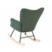 Beliani Sillón mecedora OULU Amarelo