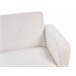 Beliani Sofá de 3 lugares Bouclé FLORLI Branco/ Bege