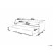 Beliani Cama com estrado Veludo LIBOURNE 102x220 Rosa Talco