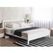 Beliani Cama com estrado Pinho MAYENNE 149x208 Branco
