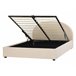 Beliani Cama com armazenamento Bouclé VAUCLUSE 154x214 Bege
