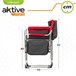 Cadeira de camping diretor com mesa e bolsa térmica Aktive Preto/ Vermelho