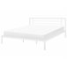 Beliani Cama com estrado Metal CUSSET 187x209 Branco