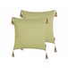 Beliani Almofada decorativa CHMISTAR Verde