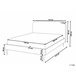 Beliani Cama com estrado Veludo FLAYAT 153x215 Amarelo