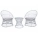 Beliani Conjunto bistrô MESYNA Branco