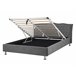 Beliani Cama com estrado Veludo METZ 168x217 Cinza Escuro