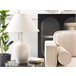 Beliani Candeeiro de mesa CELESTE Creme