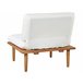 Beliani Conjunto lounge Madeira de acácia Creme