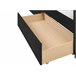 Beliani Cama de dia com arrumação Veludo MARRAY 98x214 Preto